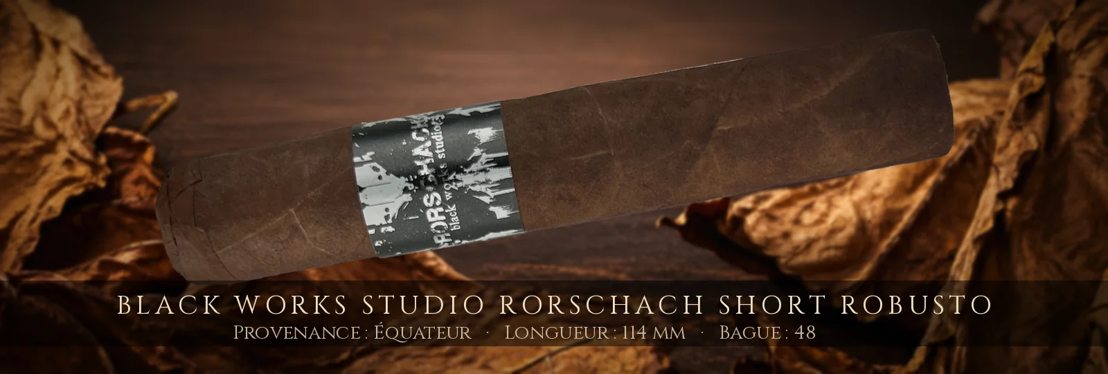 Black Works Studio Rorschach Short Robusto — Black Works Studio — Équateur
