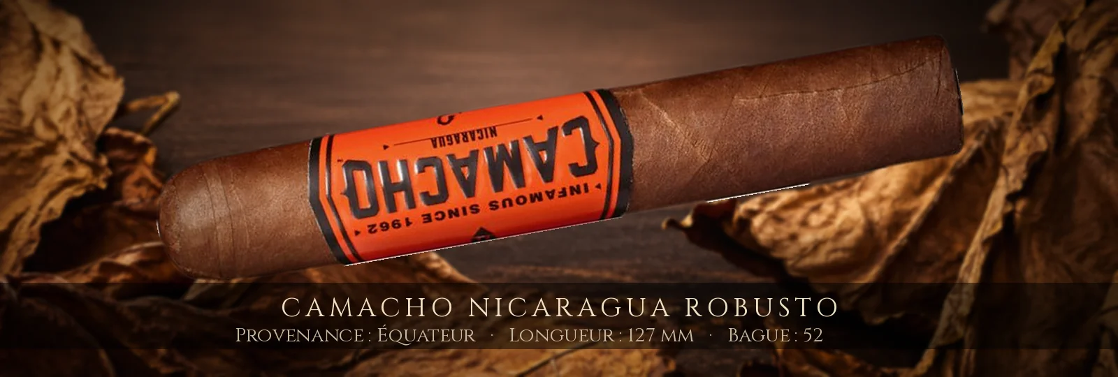 Camacho Nicaragua Robusto — Camacho — Équateur
