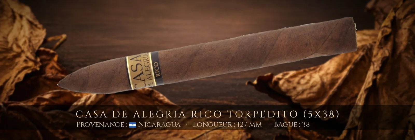 Casa de Alegria Rico Torpedito (5x38) — Casa de Alegria — Nicaragua
