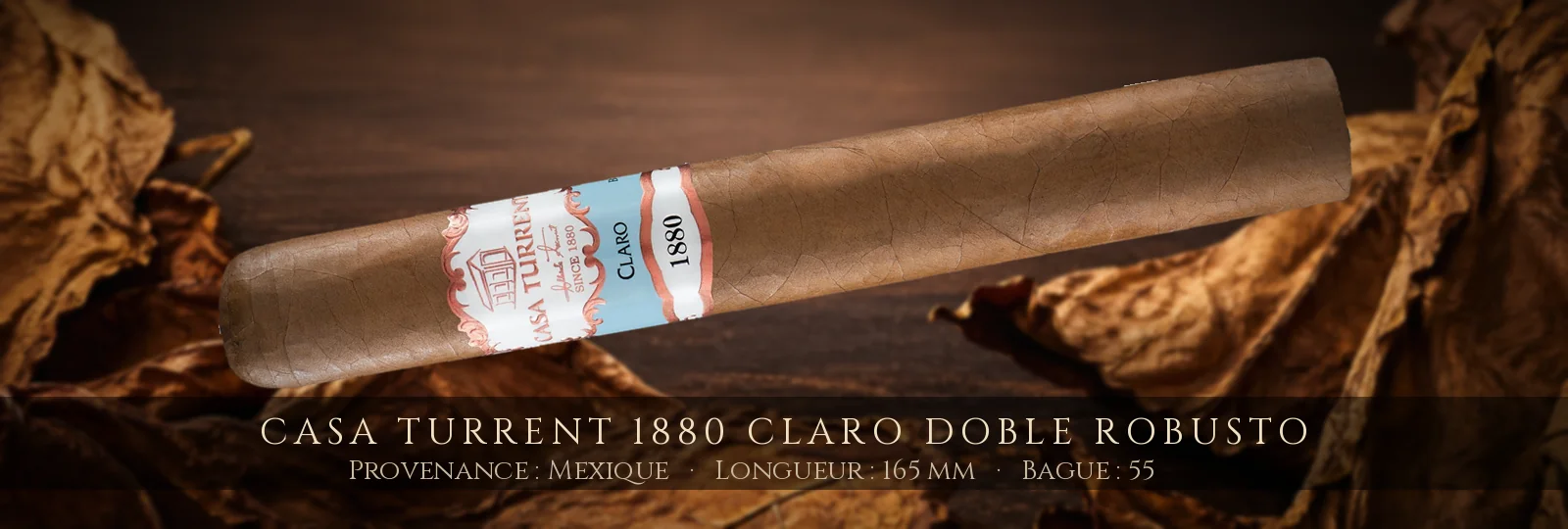 Casa Turrent 1880 Claro Doble Robusto — Casa Turrent — Mexique