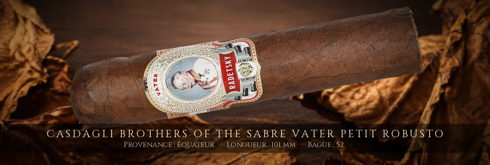 Casdagli Brothers of the Sabre Vater Petit Robusto — Casdagli — Équateur