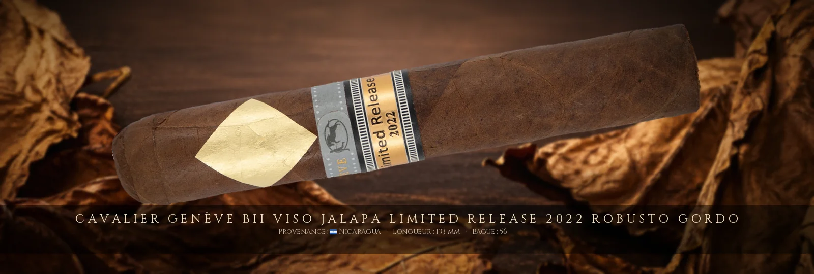 Cavalier Genève BII Viso Jalapa Limited Release 2022 Robusto Gordo — Cavalier Genève — Nicaragua