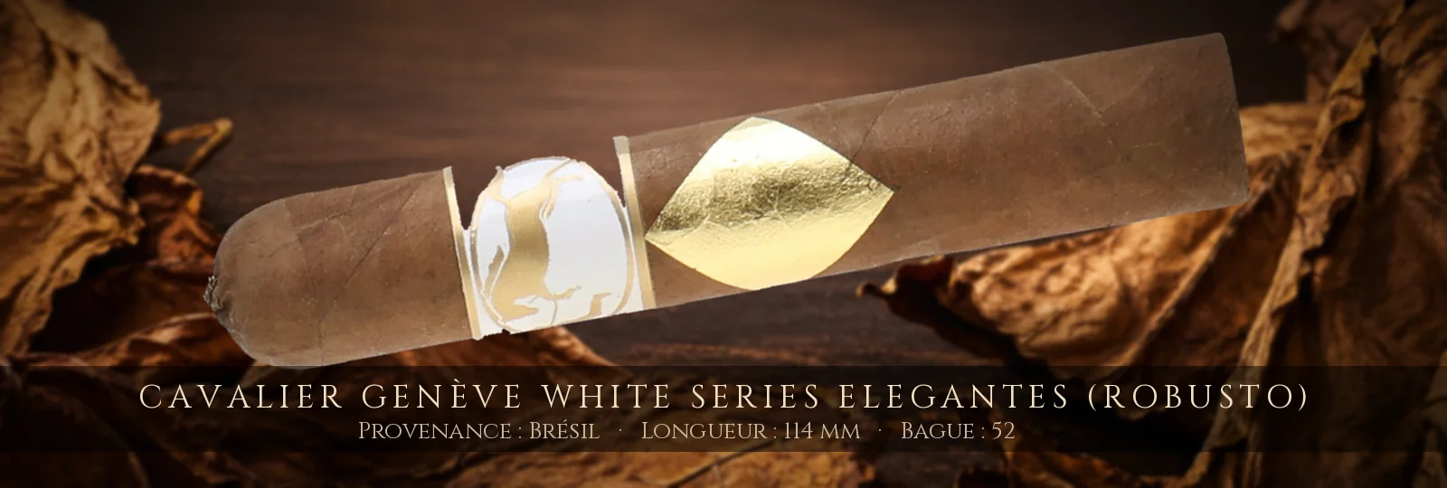 Cavalier Genève White Series Elegantes (Robusto)