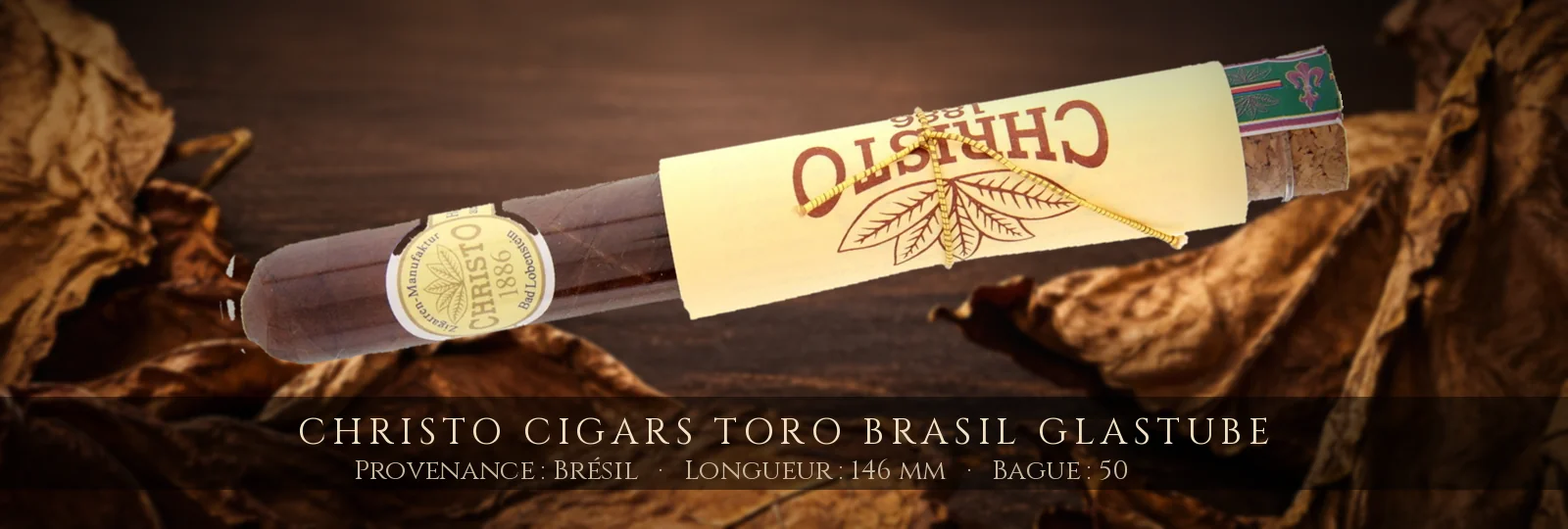 Christo Cigars Toro Brasil Glastube — Christo — Brésil