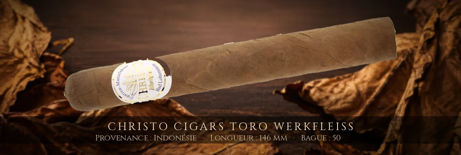Christo Cigars Toro Werkfleiß — Christo — Indonésie