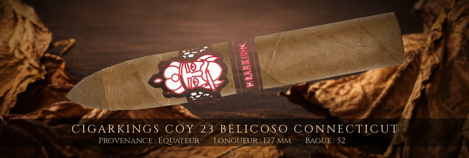 Cigarkings COY 23 Belicoso Connecticut — Cigarkings — Équateur