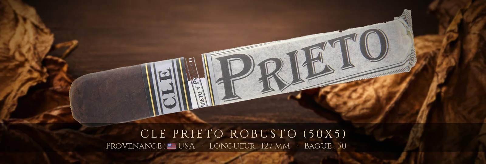CLE Prieto Robusto (50x5) — CLE — USA