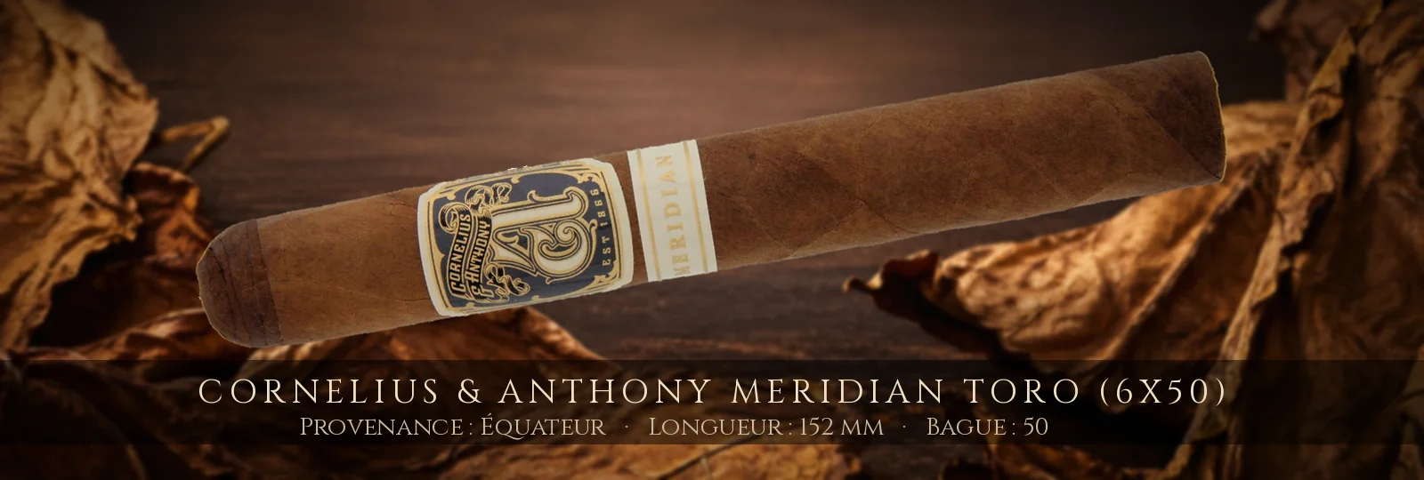 Cornelius & Anthony Meridian Toro (6x50) — Cornelius & Anthony — Équateur