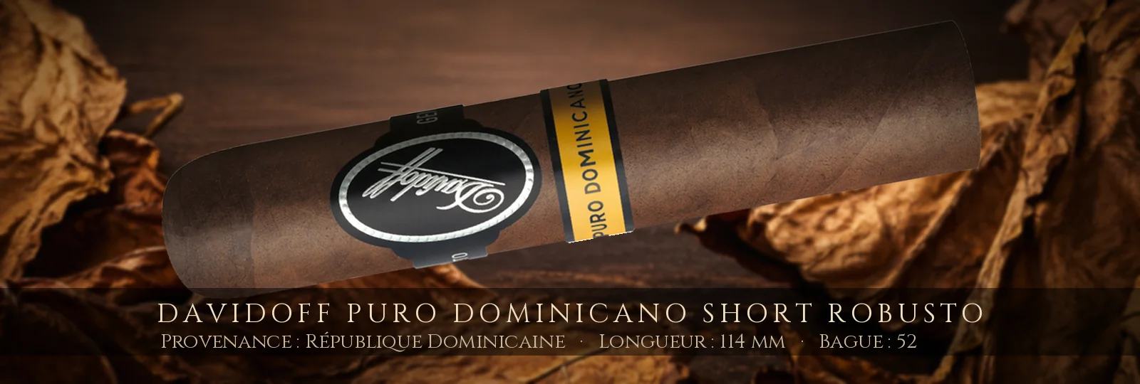 Davidoff Puro Dominicano Short Robusto — Davidoff — République Dominicaine