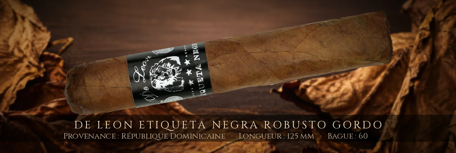 De Leon Etiqueta Negra Robusto Gordo — De Leon — République Dominicaine