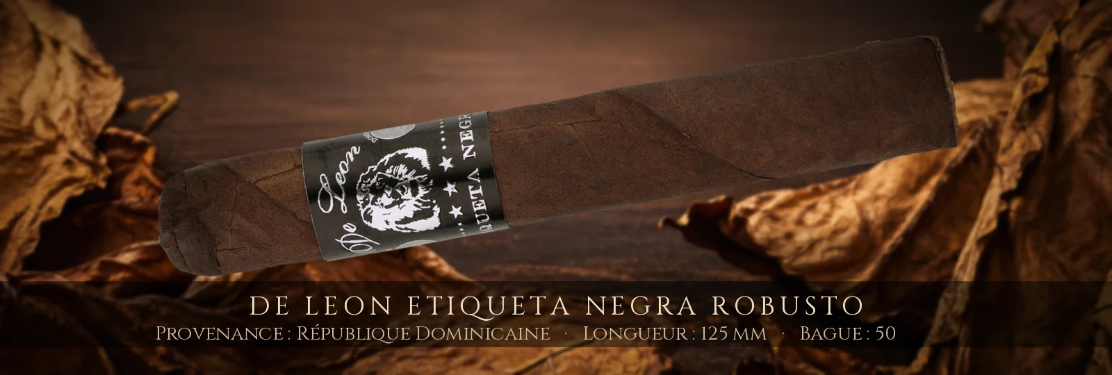 De Leon Etiqueta Negra Robusto — De Leon — République Dominicaine