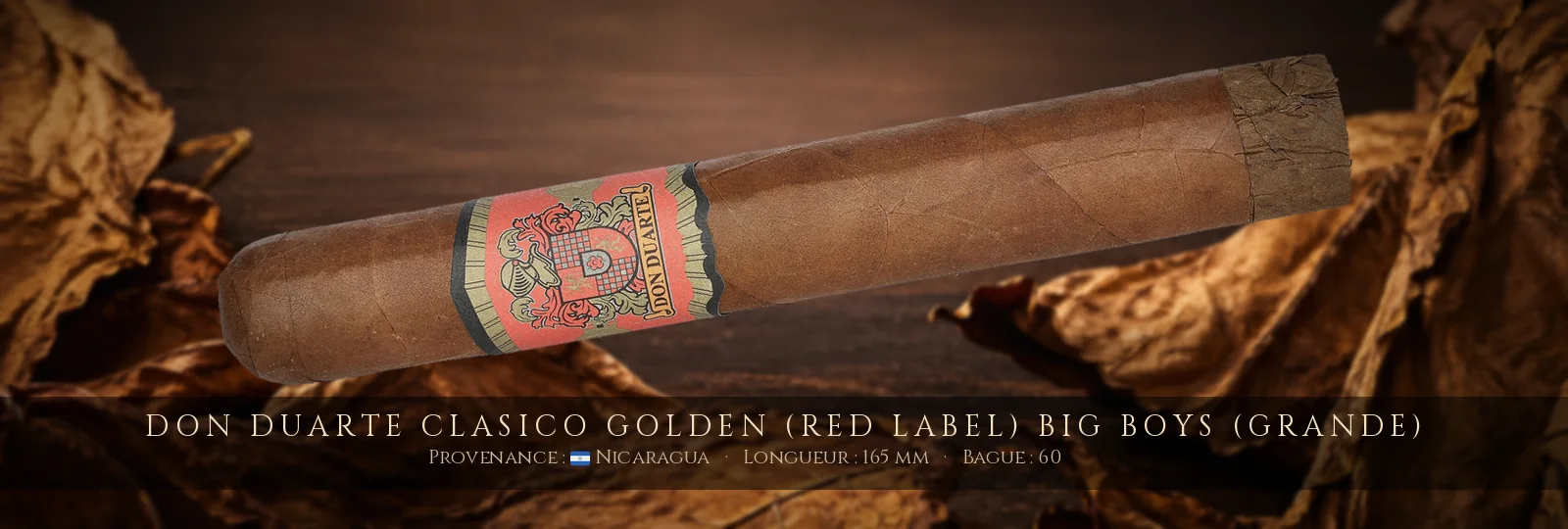 Don Duarte Clasico Golden (Red Label) Big Boys (Grande) — Don Duarte — Nicaragua