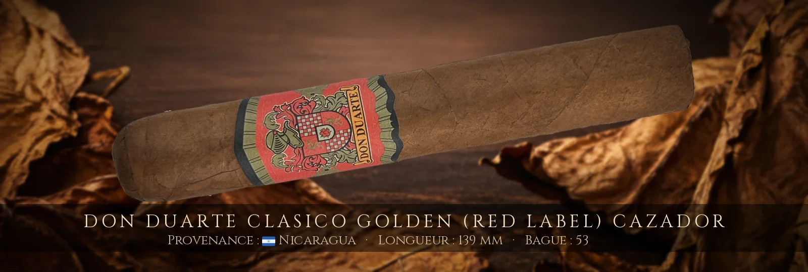 Don Duarte Clasico Golden (Red Label) Cazador — Don Duarte — Nicaragua
