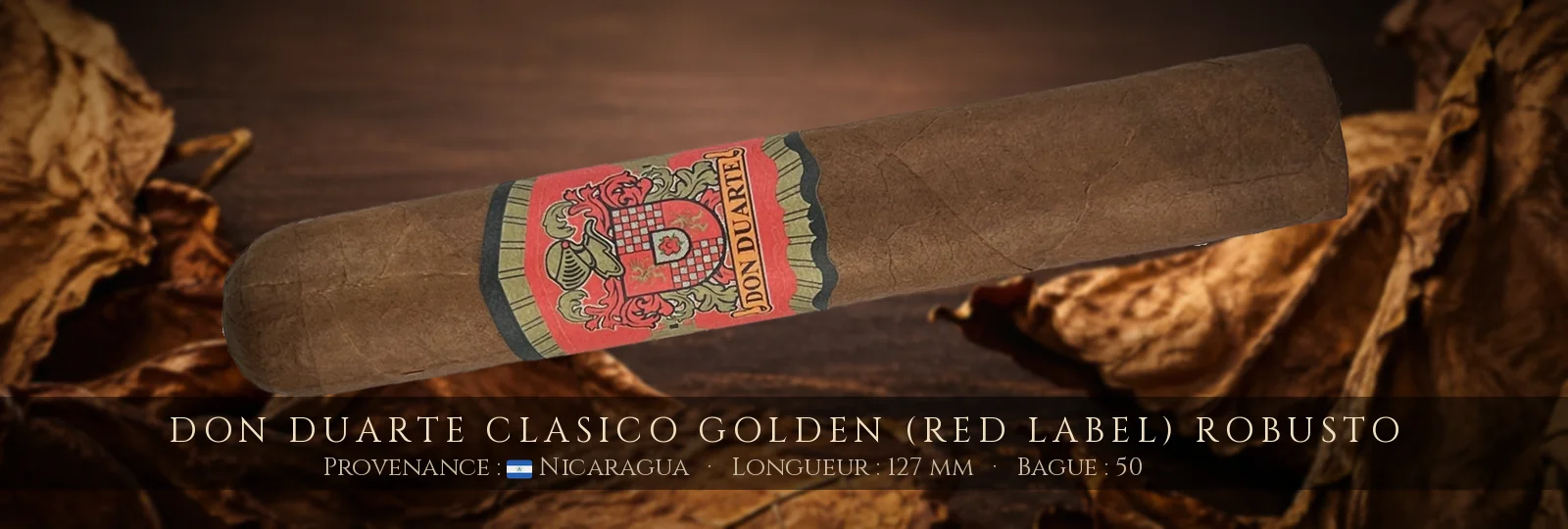 Don Duarte Clasico Golden (Red Label) Robusto — Don Duarte — Nicaragua