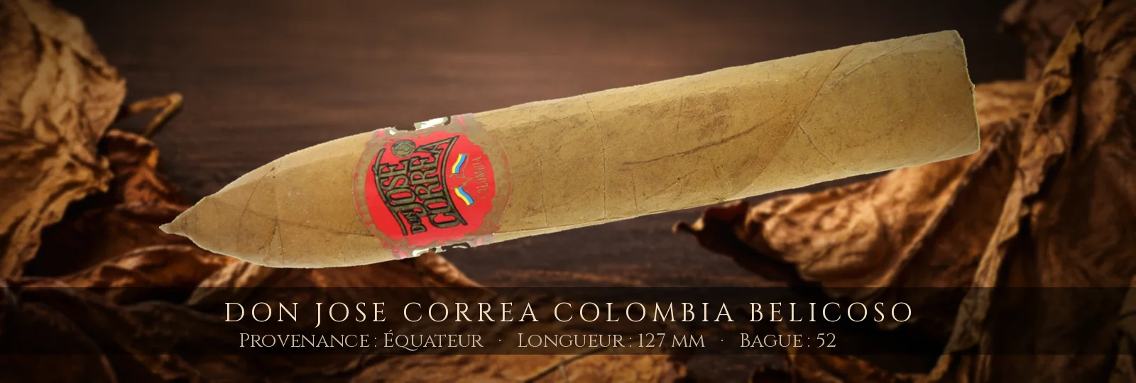 Don Jose Correa Colombia Belicoso — Don Jose Correa — Équateur