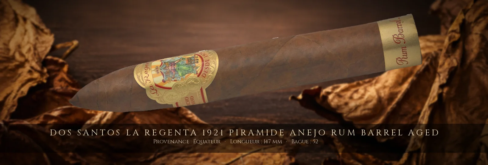Dos Santos La Regenta 1921 Piramide Anejo Rum Barrel Aged — Dos Santos — Équateur
