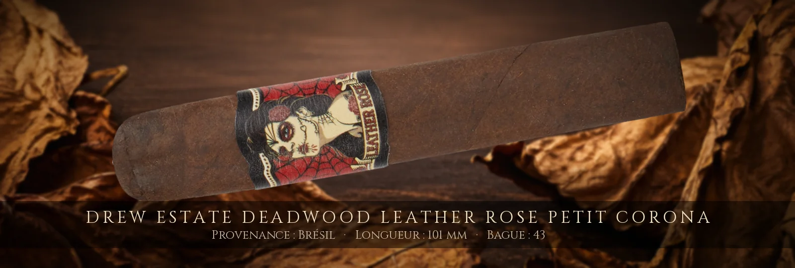 Drew Estate Deadwood Leather Rose Petit Corona — Drew Estate — Brésil