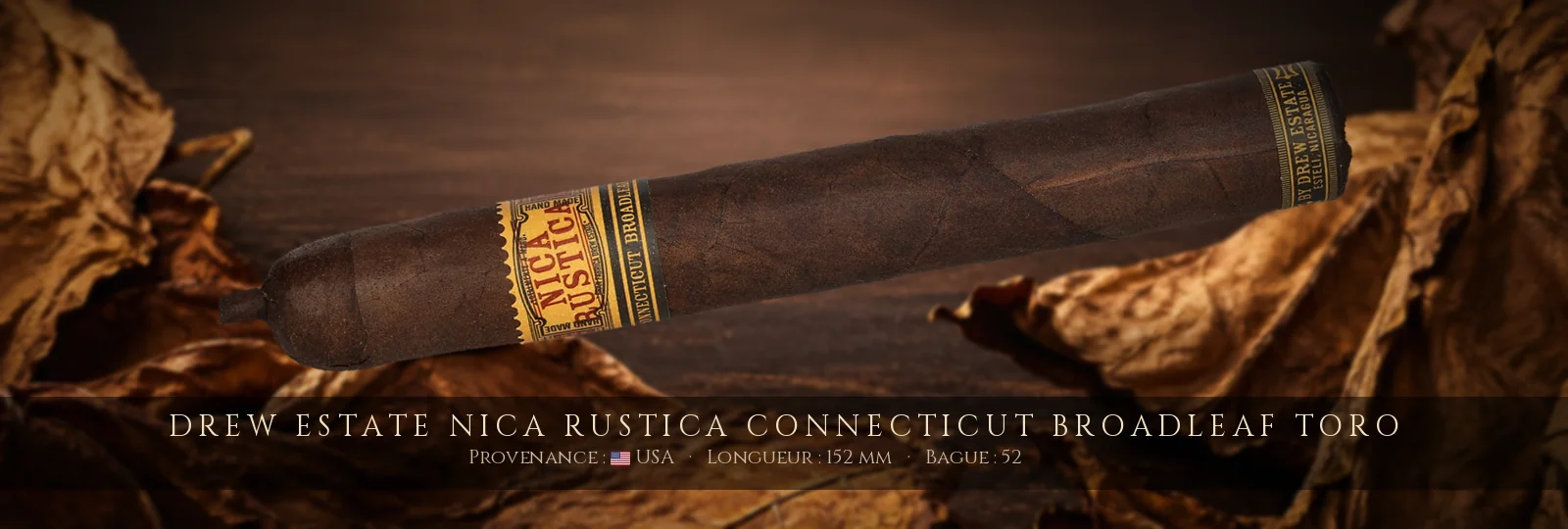 Drew Estate Nica Rustica Connecticut Broadleaf Toro — Drew Estate — USA