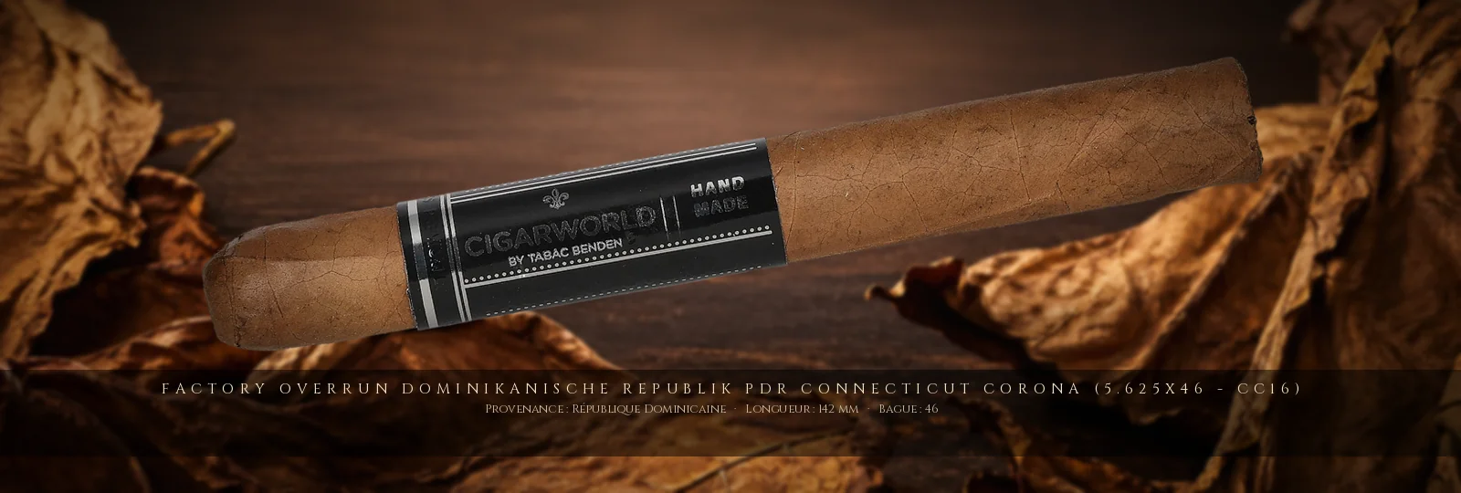 Factory Overrun Dominikanische Republik PDR Connecticut Corona (5.625x46 - CC16) — Factory Overrun — République Dominicaine