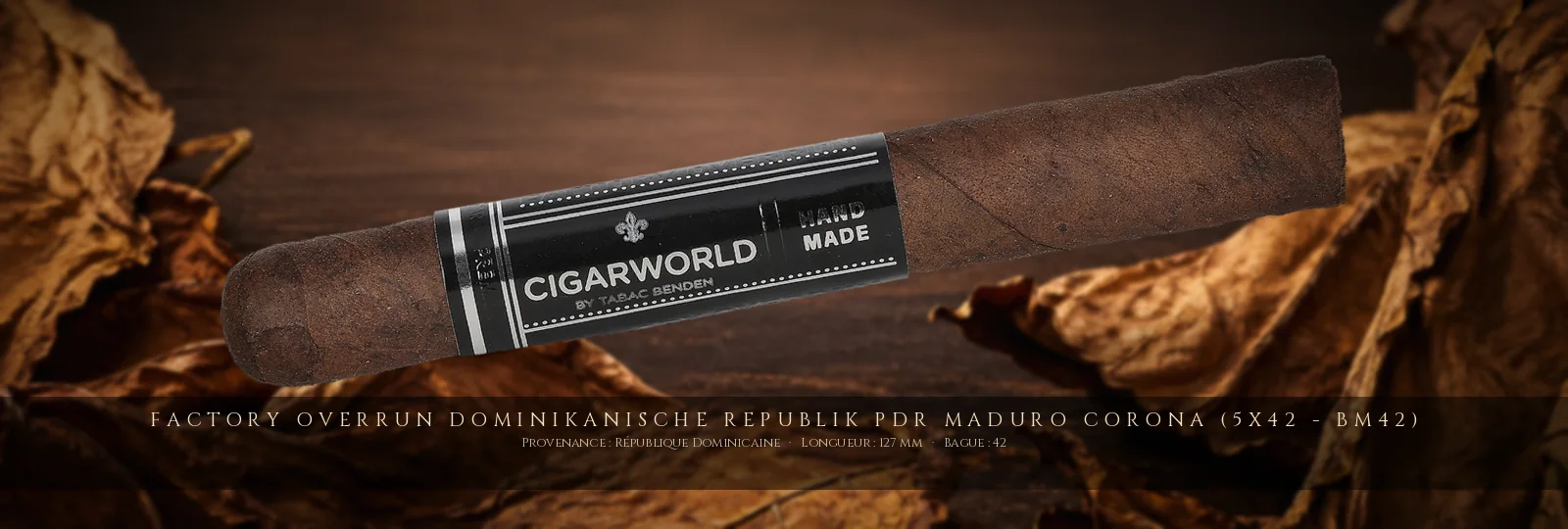 Factory Overrun Dominikanische Republik PDR Maduro Corona (5x42 - BM42) — Factory Overrun — République Dominicaine