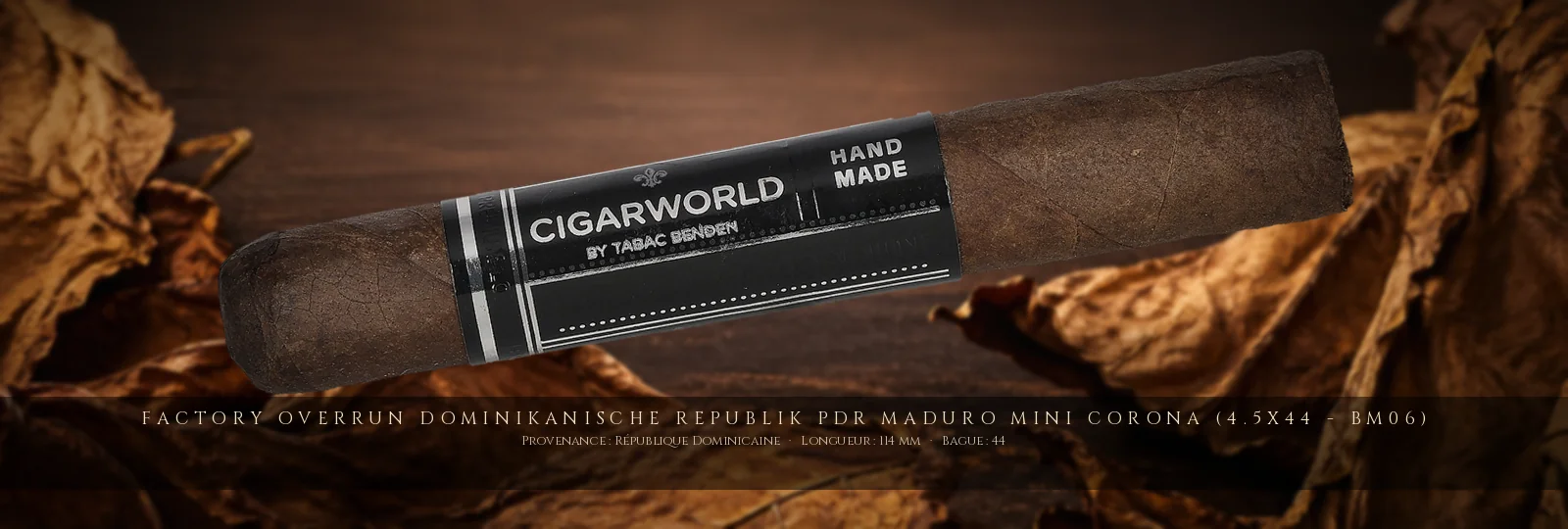 Factory Overrun Dominikanische Republik PDR Maduro Mini Corona (4.5x44 - BM06) — Factory Overrun — République Dominicaine