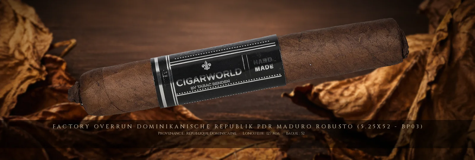 Factory Overrun Dominikanische Republik PDR Maduro Robusto (5.25x52 - BP03) — Factory Overrun — République Dominicaine