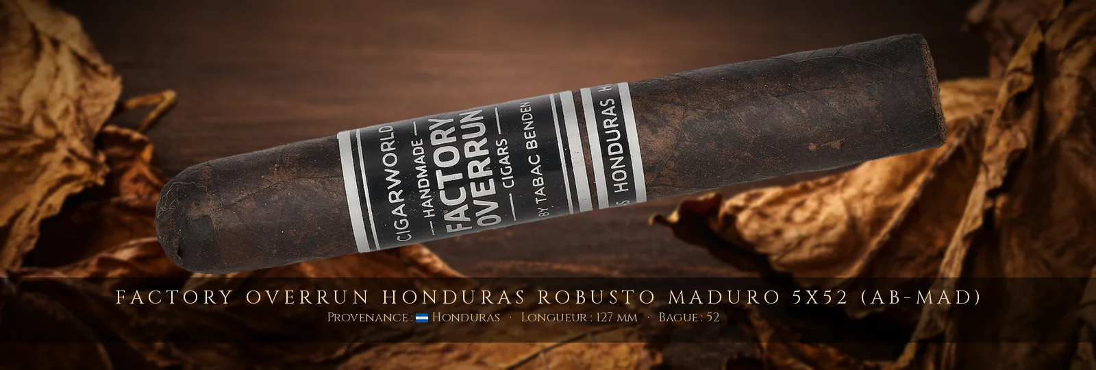 Factory Overrun Honduras Robusto Maduro 5x52 (AB-MAD) — Factory Overrun — Honduras
