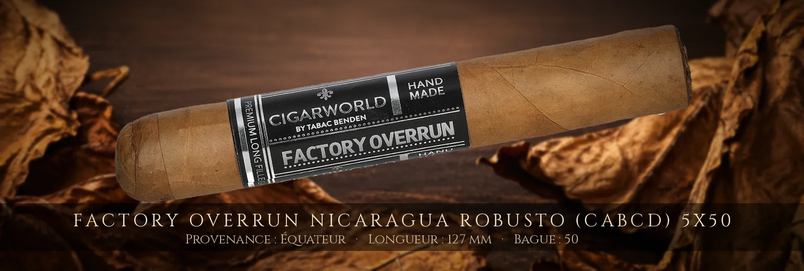 Factory Overrun Nicaragua Robusto (CABCD) 5x50 — Factory Overrun — Équateur