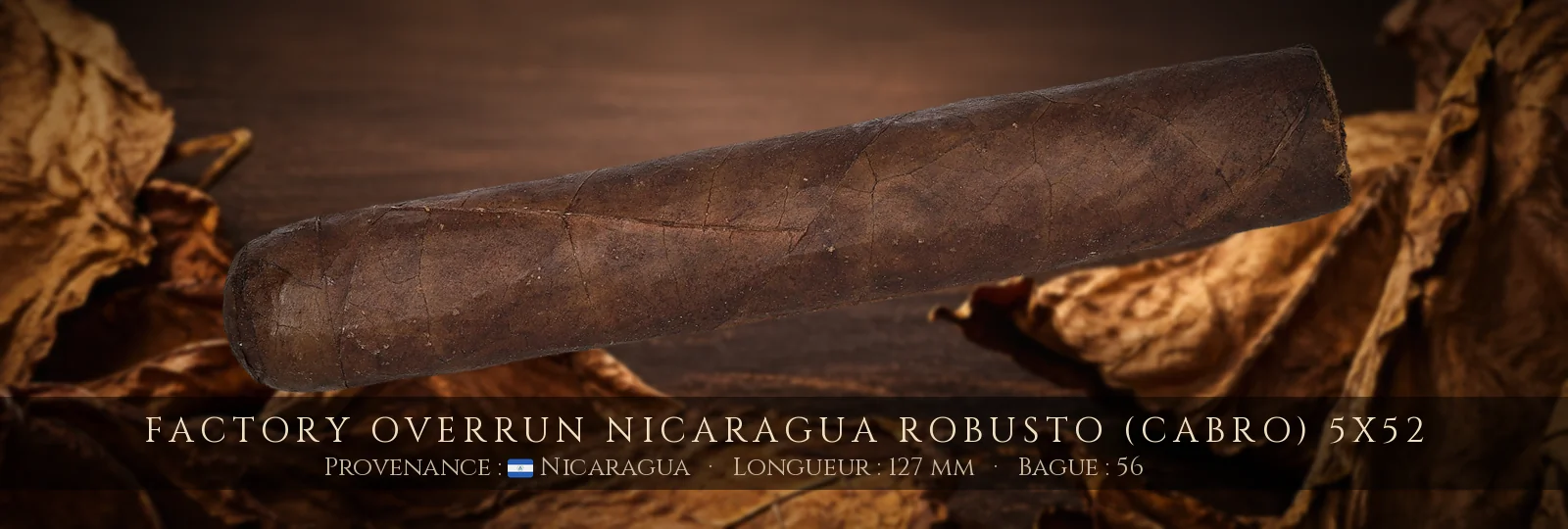 Factory Overrun Nicaragua Robusto (CABRO) 5x52 — Factory Overrun — Nicaragua