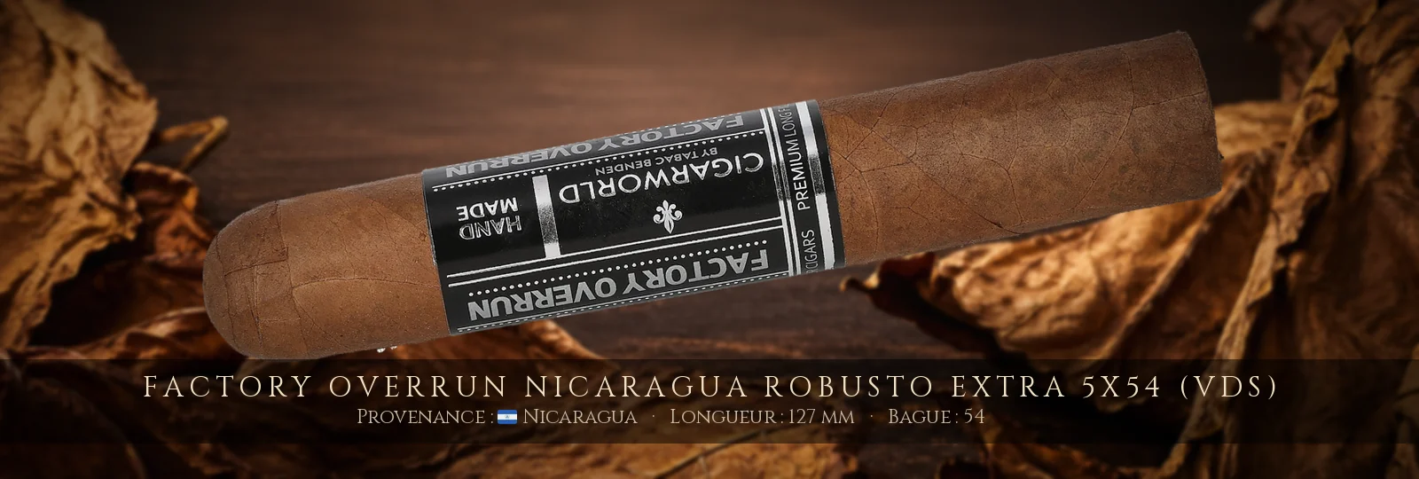 Factory Overrun Nicaragua Robusto Extra 5x54 (VDS) — Factory Overrun — Nicaragua