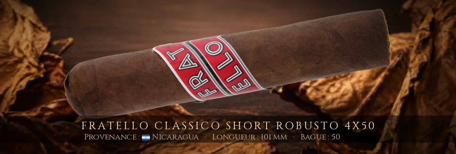 Fratello Classico Short Robusto 4x50 — Fratello — Nicaragua