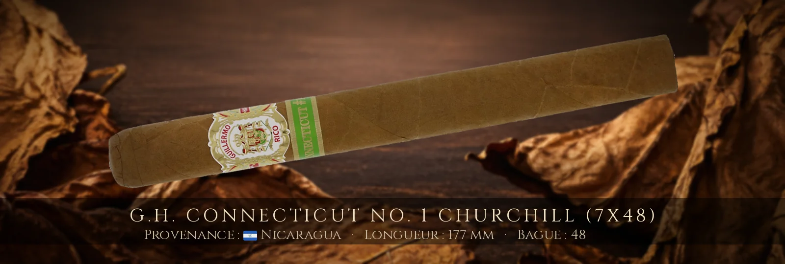 G.H. Connecticut No. 1 Churchill (7x48) — G.H. — Nicaragua