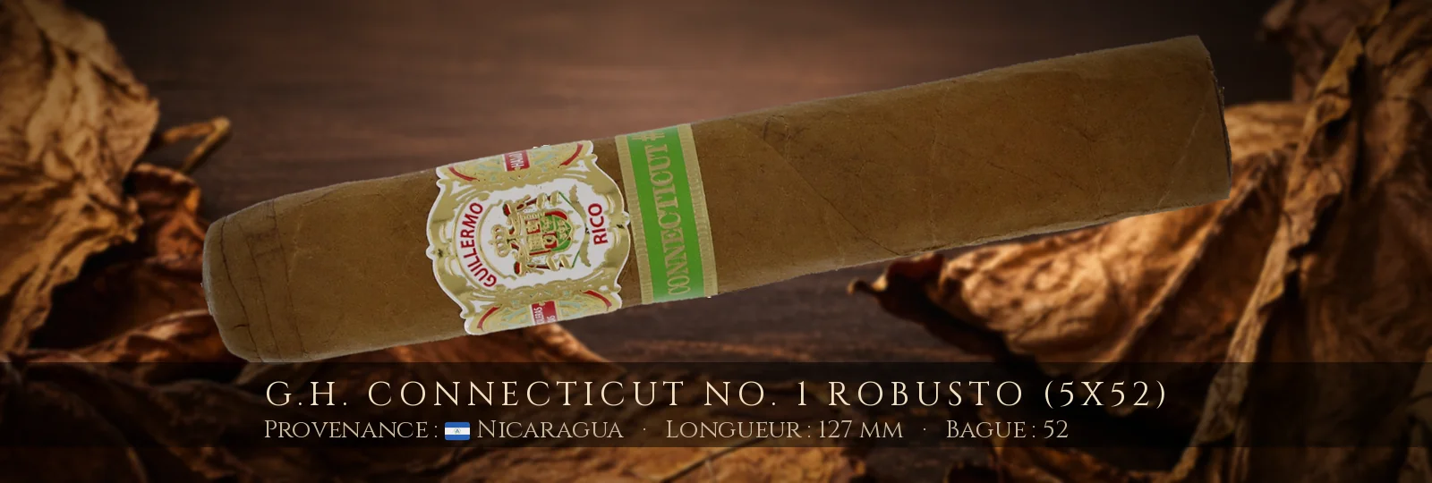G.H. Connecticut No. 1 Robusto (5x52) — G.H. — Nicaragua