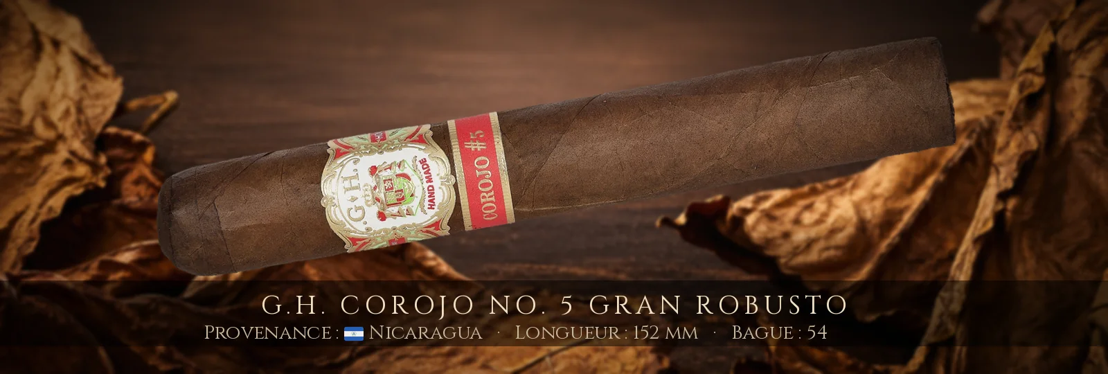 G.H. Corojo No. 5 Gran Robusto — G.H. — Nicaragua