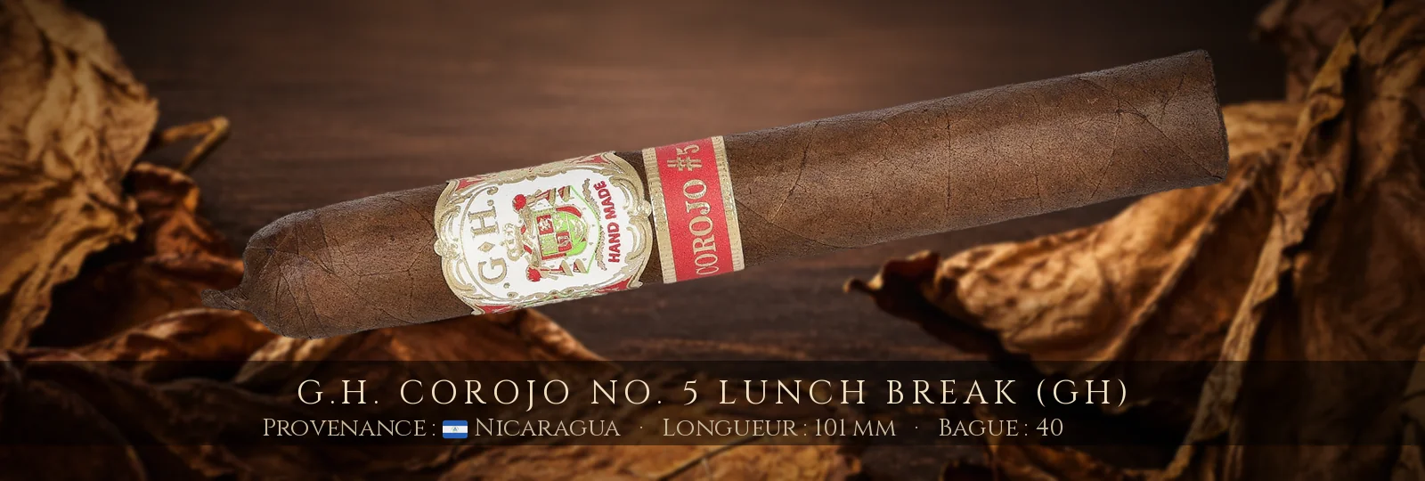 G.H. Corojo No. 5 Lunch Break (GH) — G.H. — Nicaragua
