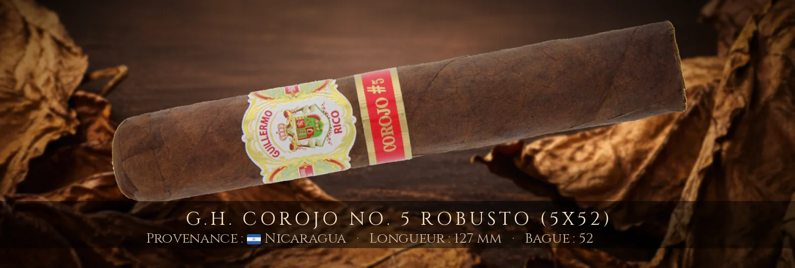 G.H. Corojo No. 5 Robusto (5x52) — G.H. — Nicaragua