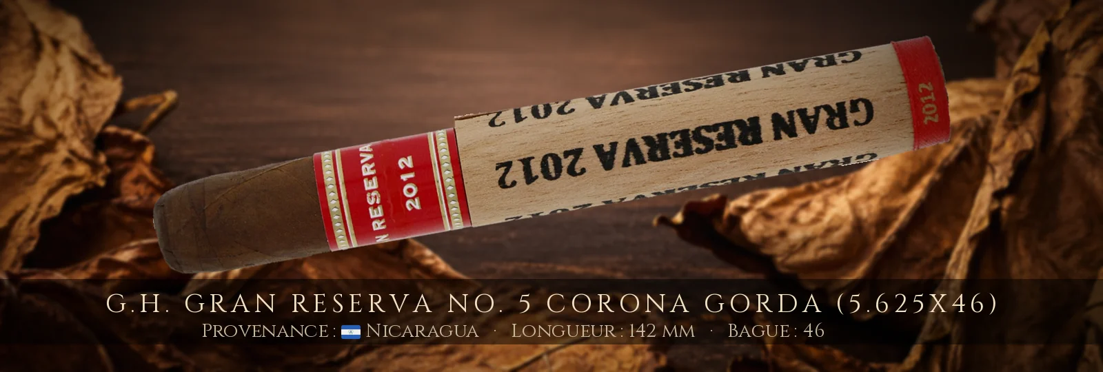 G.H. Gran Reserva No. 5 Corona Gorda (5.625x46) — G.H. — Nicaragua