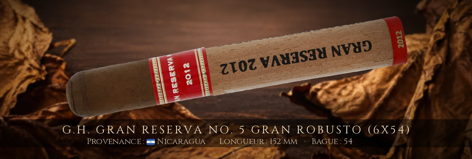 G.H. Gran Reserva No. 5 Gran Robusto (6x54) — G.H. — Nicaragua