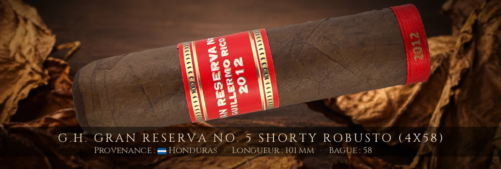 G.H. Gran Reserva No. 5 Shorty Robusto (4x58) — G.H. — Honduras