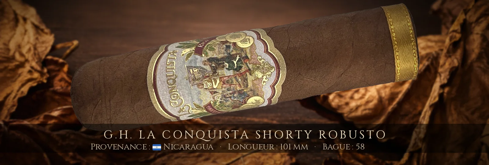 G.H. La Conquista Shorty Robusto — G.H. — Nicaragua