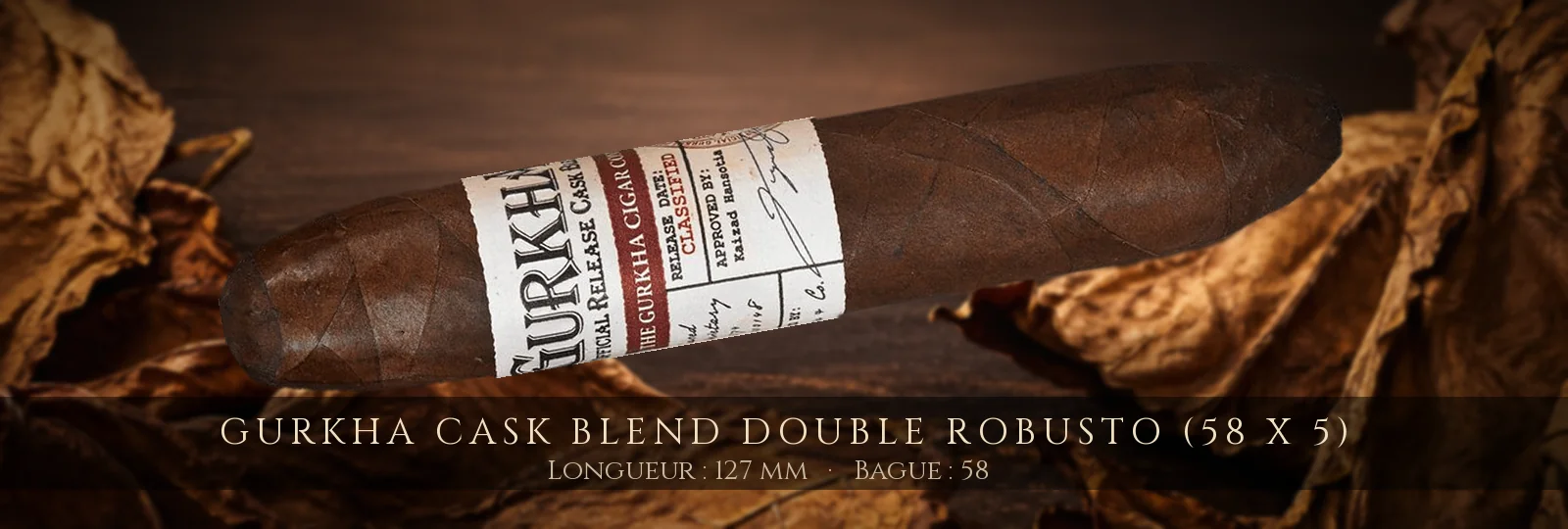 Gurkha Cask Blend Double Robusto (58 x 5) — Gurkha