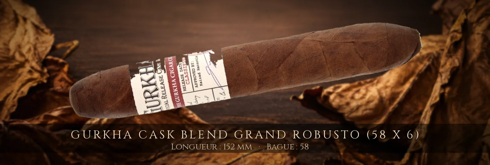 Gurkha Cask Blend Grand Robusto (58 x 6) — Gurkha