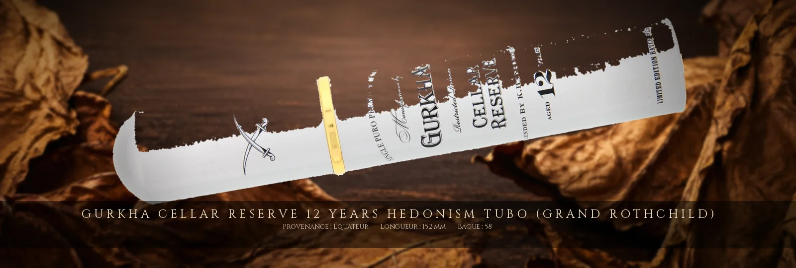 Gurkha Cellar Reserve 12 Years Hedonism Tubo (Grand Rothchild) — Gurkha — Équateur