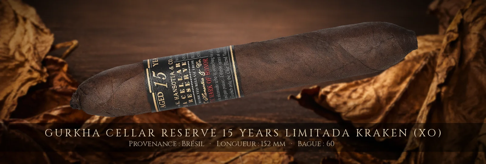 Gurkha Cellar Reserve 15 Years Limitada Kraken (XO) — Gurkha — Brésil