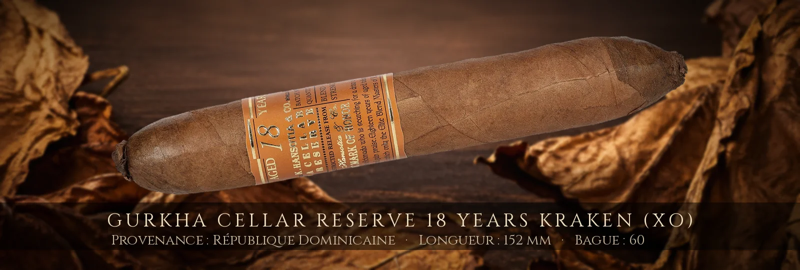 Gurkha Cellar Reserve 18 Years Kraken (XO) — Gurkha — République Dominicaine