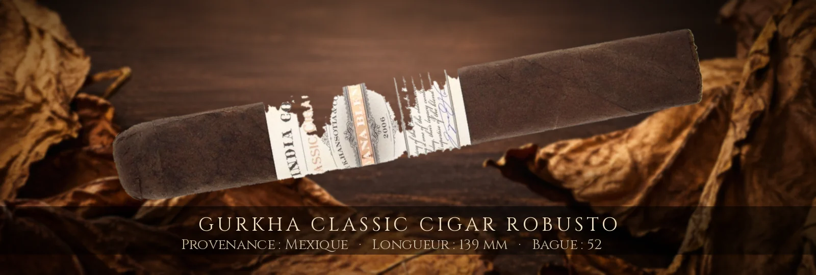Gurkha Classic Cigar Robusto — Gurkha — Mexique