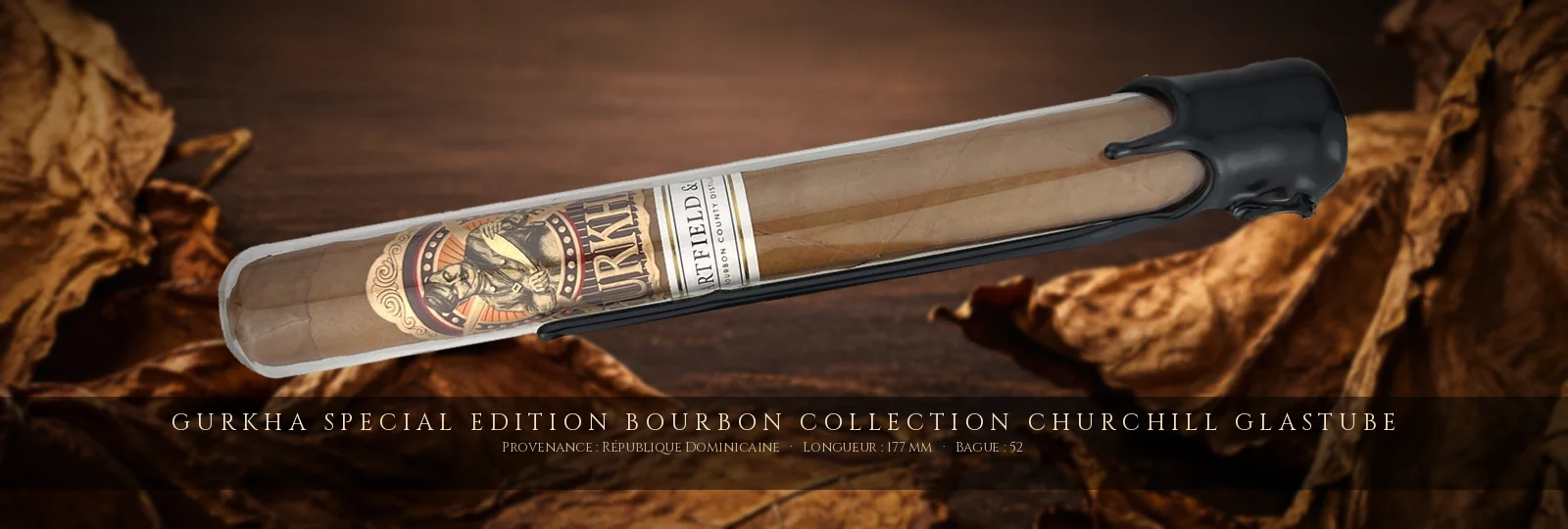 Gurkha Special Edition Bourbon Collection Churchill Glastube — Gurkha — République Dominicaine