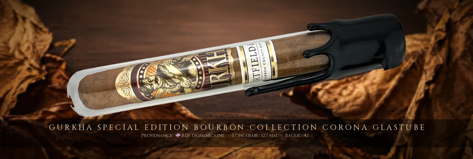 Gurkha Special Edition Bourbon Collection Corona Glastube — Gurkha — République Dominicaine