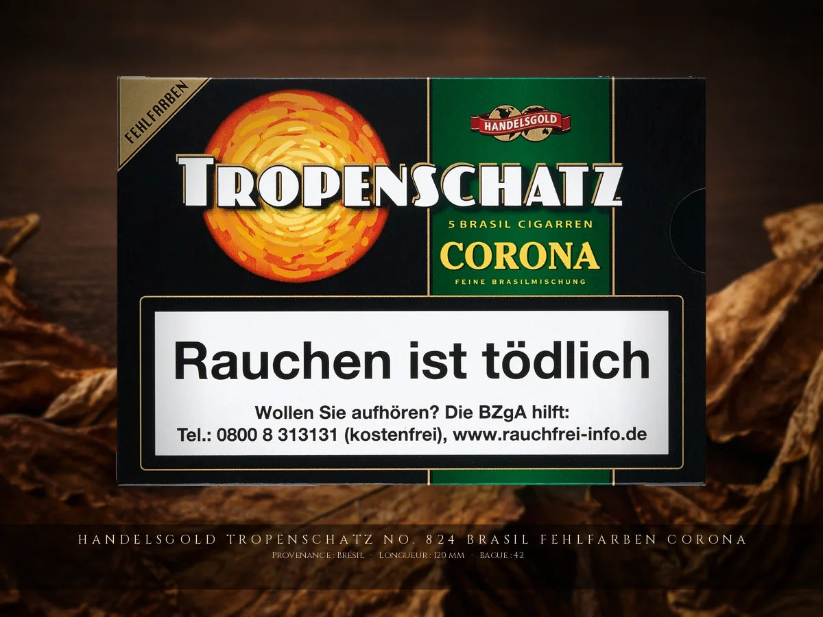 Handelsgold Tropenschatz No. 824 Brasil Fehlfarben Corona — Handelsgold — Brésil