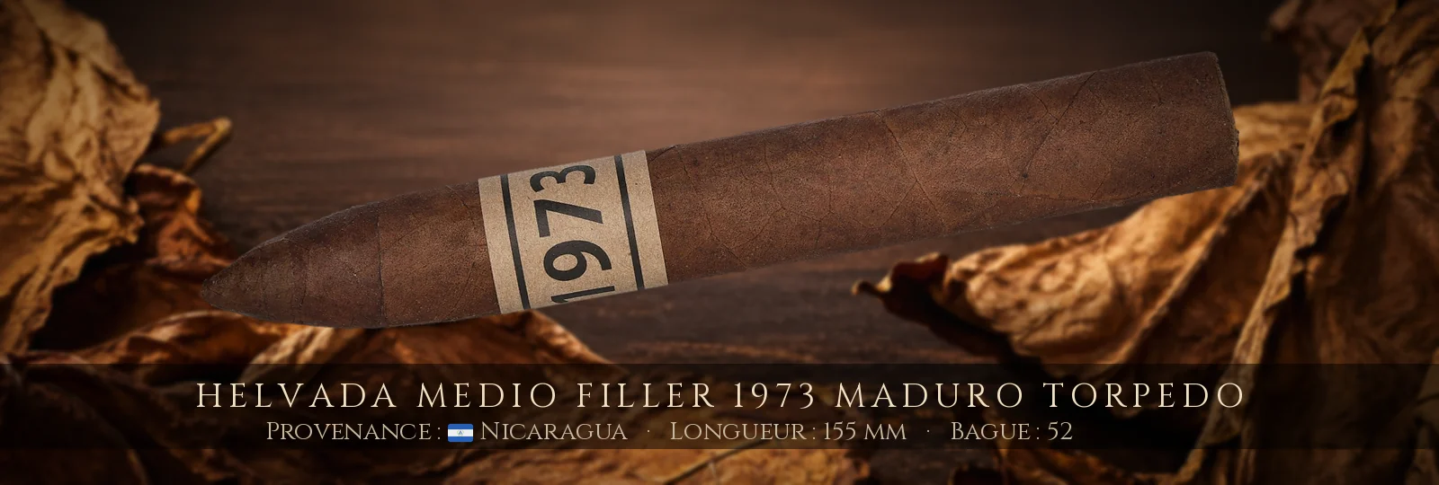 Helvada Medio Filler 1973 Maduro Torpedo — Helvada — Nicaragua